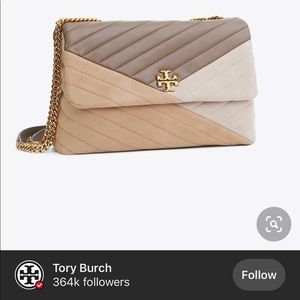 AUTHENTIC PRELOVED TORY BURCH KIRA MIXED CHEVRON